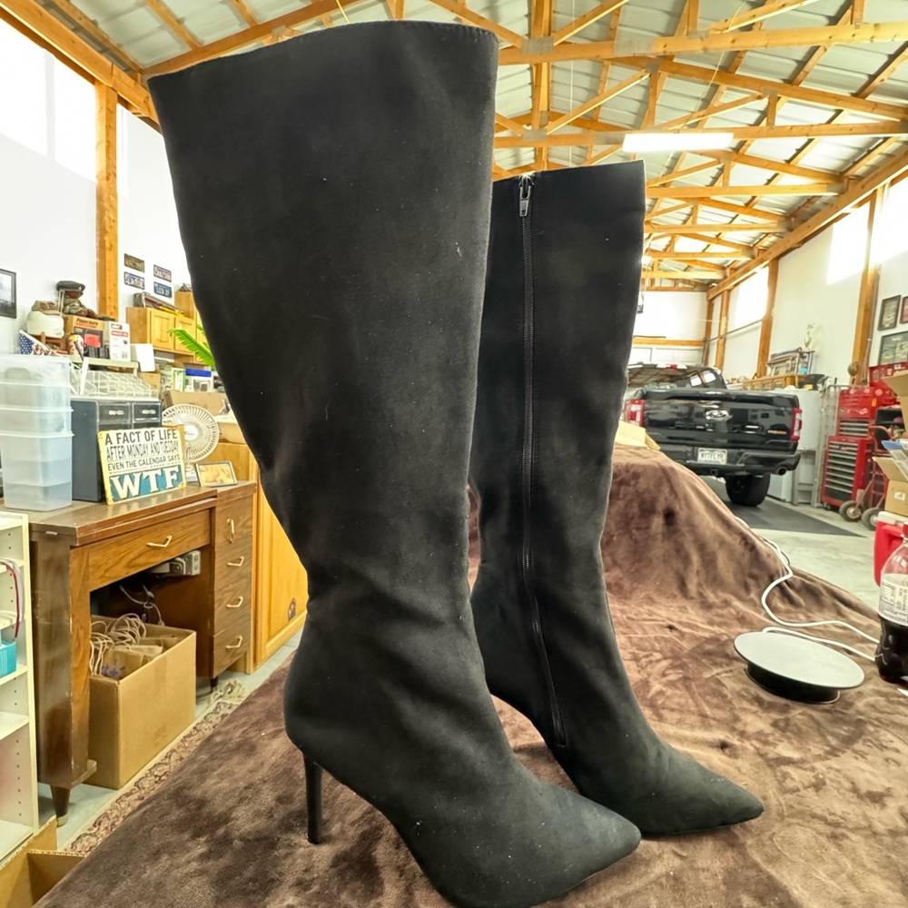 INC Elegant Black Knee-High Boots. size 11
